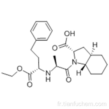 Acide 1H-indole-2-carboxylique, 1 - [(2S) -2 - [[(1S) -1- (éthoxycarbonyl) -3-phénylpropyl] amino] -1-oxopropyl] octahydro -, (57188021,2S, 3aR, 7aS) - CAS 87679-37-6